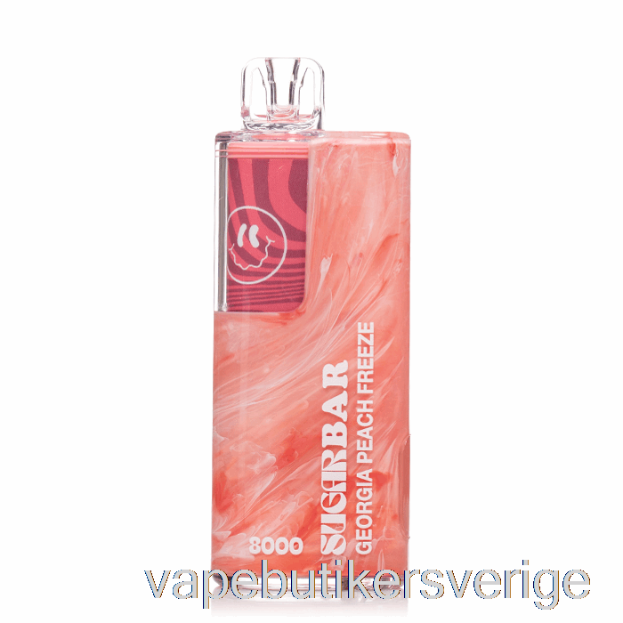 Vape Sverige Sugar Bar Sb8000 Engångs Georgia Persika Frys